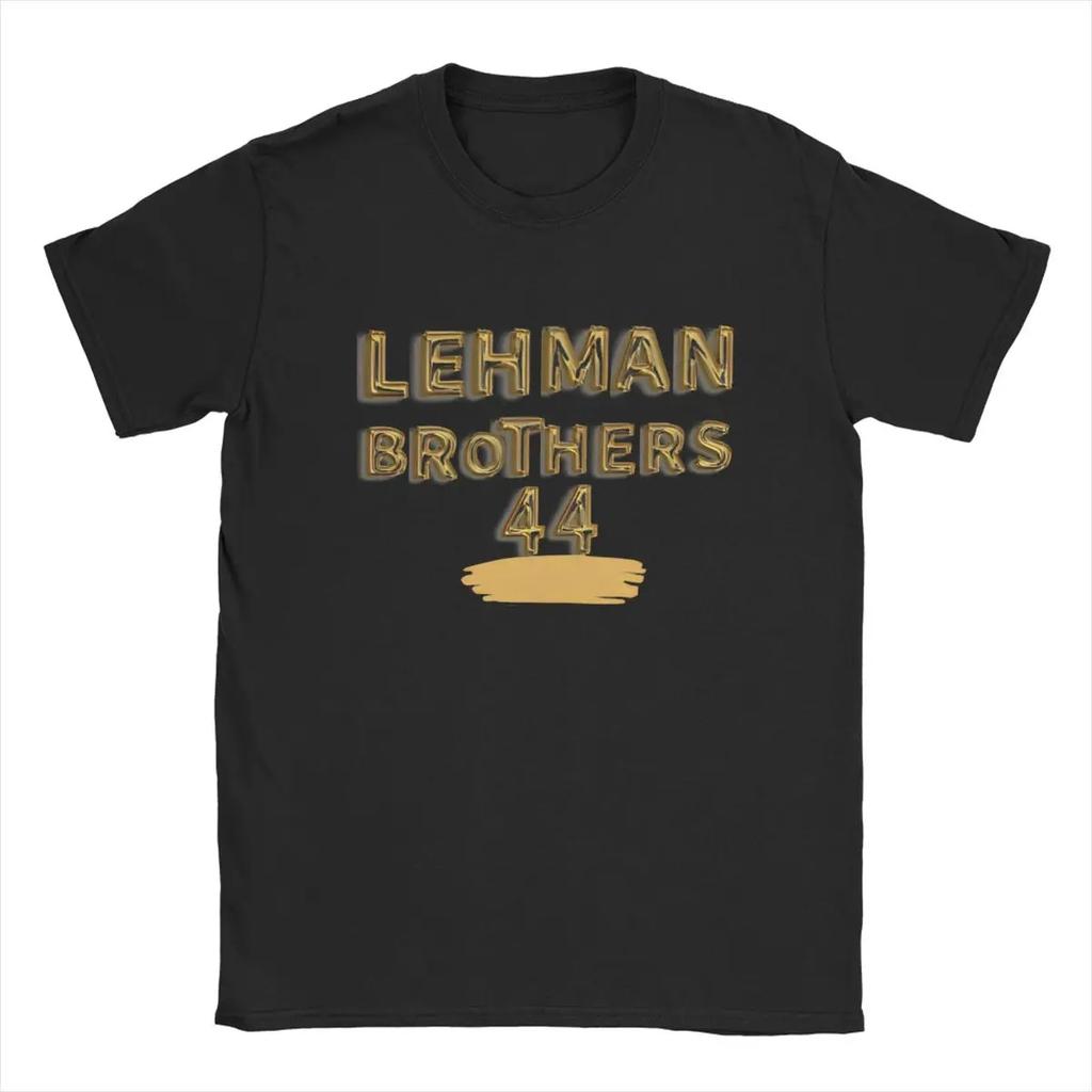 Casual Lehman Brothers Risk Management 2008 T-Shirts for Men Round Neck Cotton T Shirt Short Sleeve Tees Classic Merchandise