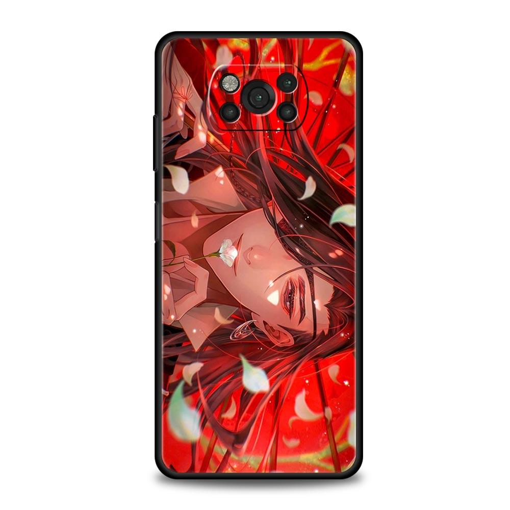 Phone Case For Xiaomi Poco X6 X5 X4 Pro 5G X3 NFC F5 F4 M5 M4 M3 F3 GT C51 C50 C55 Soft Black Cover Heaven Official's Blessing