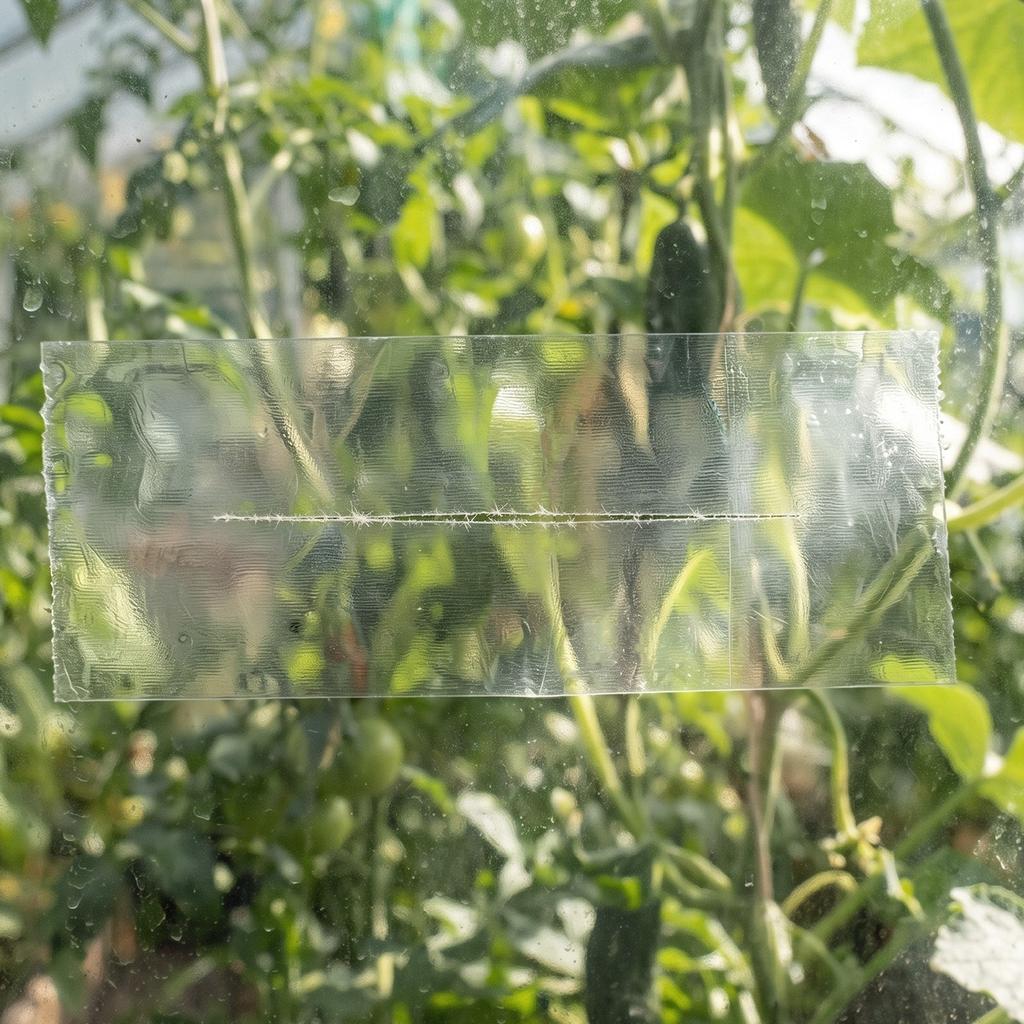 Greenhouse Repair Tape 0.15x32 M 0.15 Mm Clear Polyethylene Patch, for Plastic Sheeting & Tent Seaming Sealing, Waterproof & Sun-Resistant, Heavy Duty