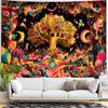 Fantasy tree colors Digital printing polyester wall hanging tapestry decorative Living room bedrooms Office background gift