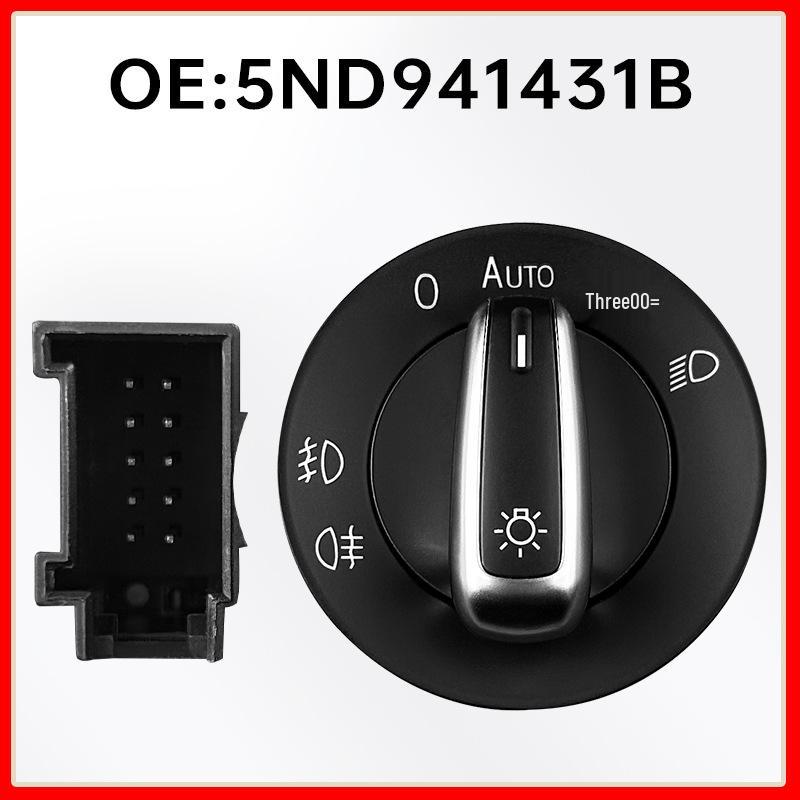 5ND941431B: Headlight, Fog Light & High Beam Switch for VW Magotan & Golf.