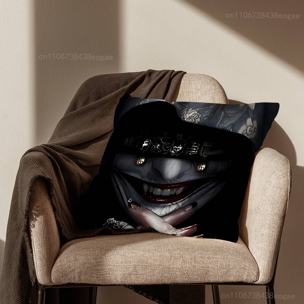 Gothic Satan Witch Throw Pillow Case For 45*45cm,55*55cm,30*30cm For Home Bedroom Decoration And Protector