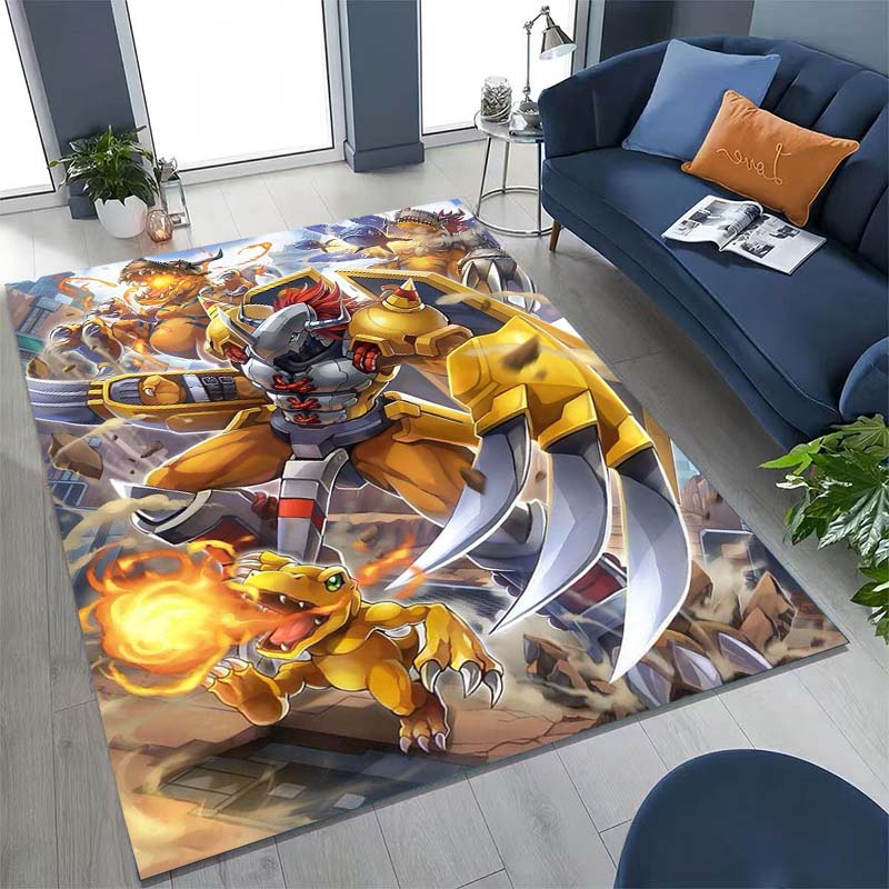 

The New (Digimon) Rug Is Suitable for Home Décor in Game Rooms, Bedrooms, Living Rooms, Sofas, and Other Areas. 60x90cm