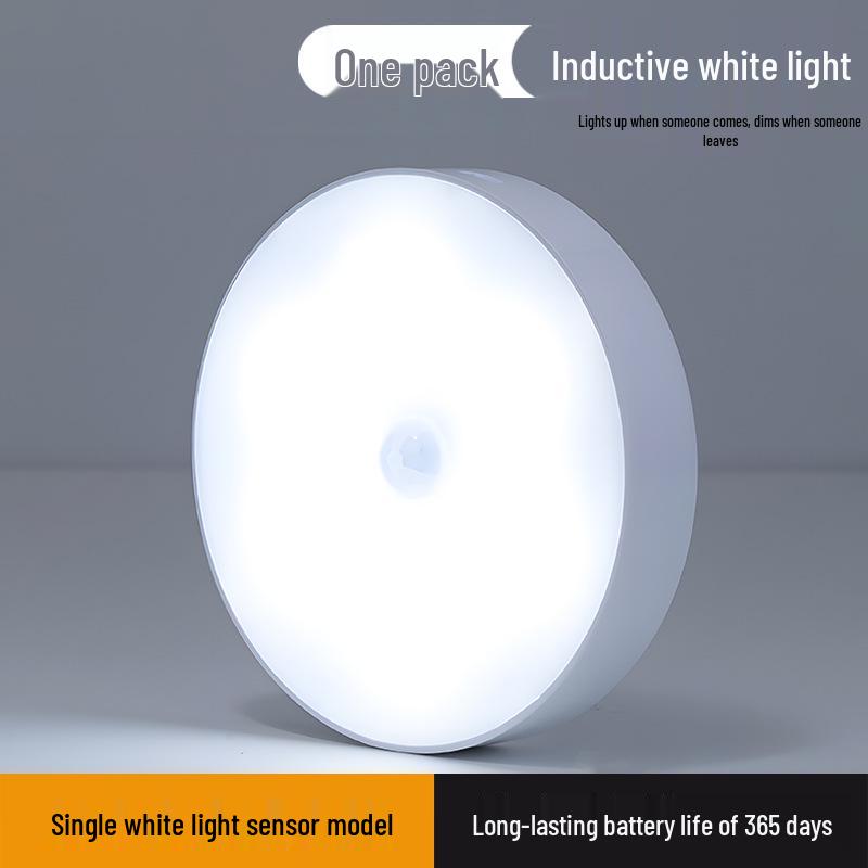Kabelloses Smart-LED-Nachtlicht mit Sensor für Schlafzimmer, Flur oder Schrank - Wiederaufladbar und bewegungsaktiviert