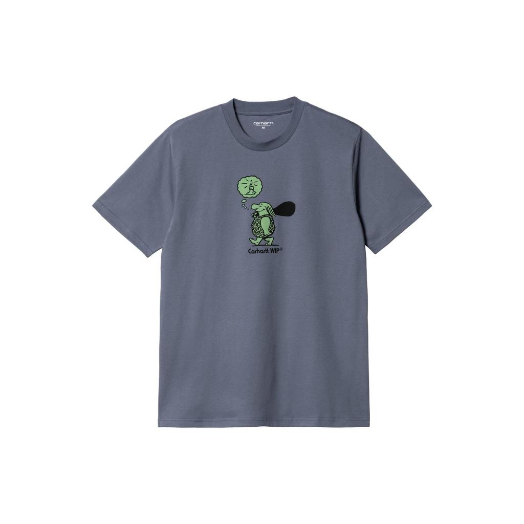 Carhartt WIP Original Thought T-Shirt Cartoon Anime Print Crew Neck Short Sleeve Men Tops I032882-1XG-XX