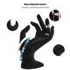 Black OK Hand Gestured Rings Display Stand Earrings Bracelet Holder Jewelry Organizers (Resin)