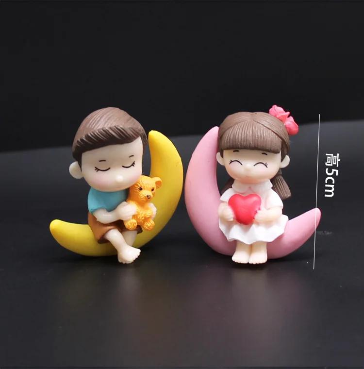 

2 шт./набор влюбленных пар миниатюрная мини-кукла DIY террариум фигурки сказочный сад домашний декор подарок на свадьбу ко Дню святого Валентина