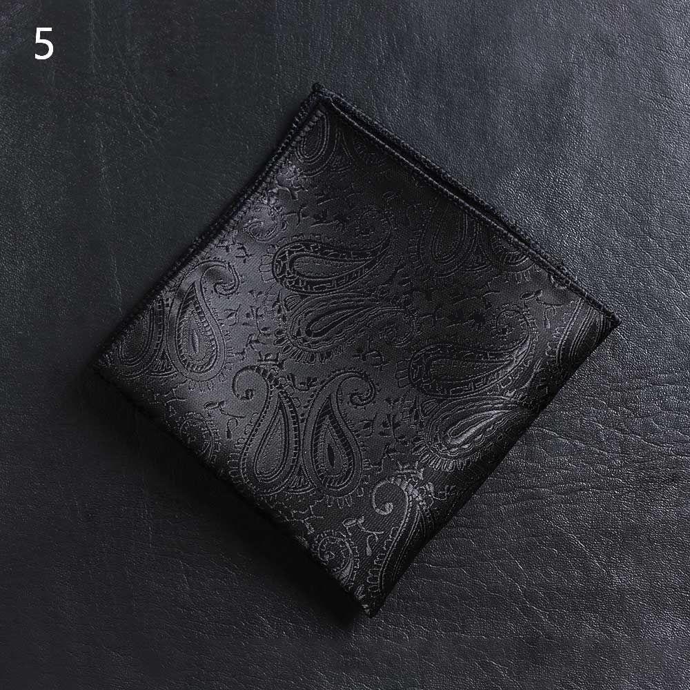 Fashion Paisley Pocket square embroidery Hankies Chest Towel Men handkerchief