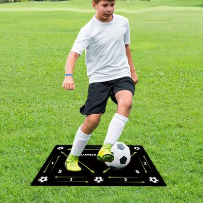 Agility Footstep Training Mat Non-Slip Football Training Mat Safe Agility Footstep Portable Design for Players Fans Lovers