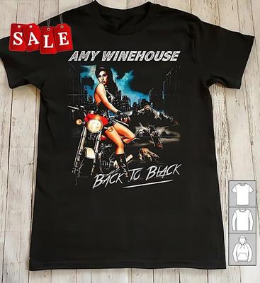 Amy Winehouse back to black vintage Presente Para Fãs Todos os Tamanhos Camiseta UH386 Camiseta Unissex