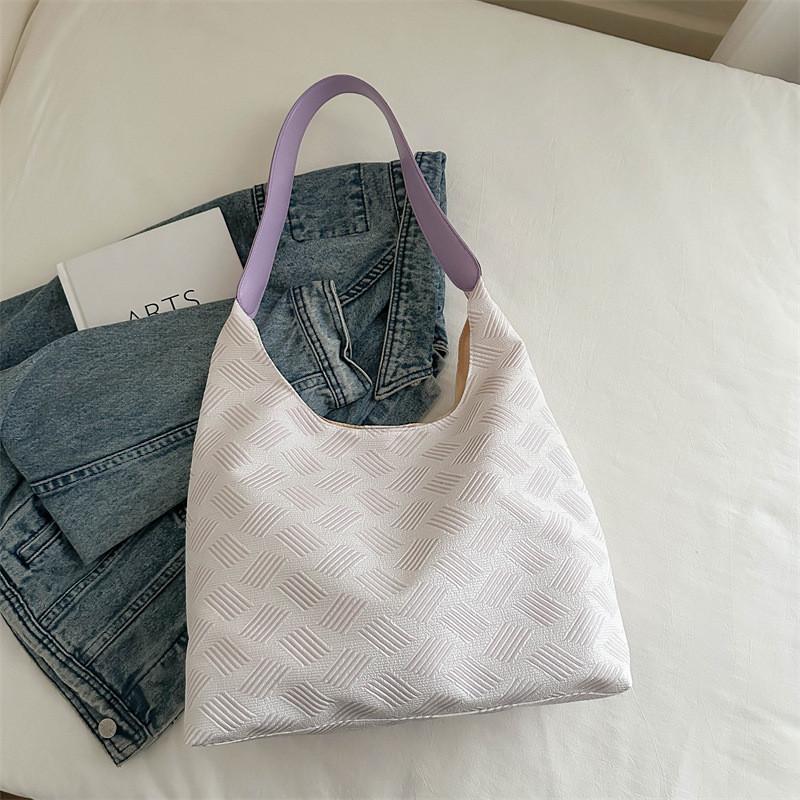 2024 Summer New Korean Style Fashionable Casual Tote Bag For Women In Green Yellow Pink Purple