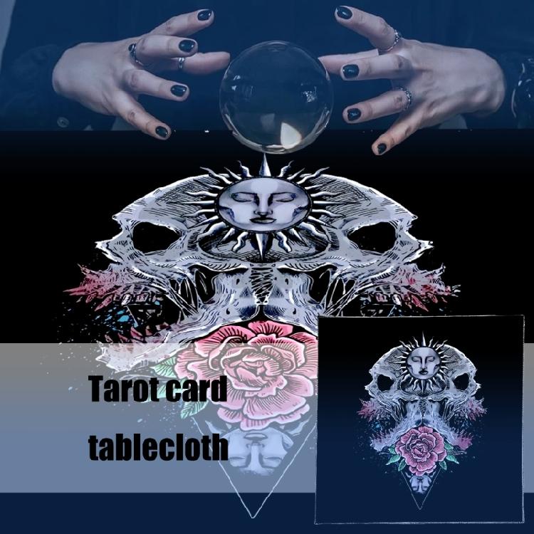 Flower Sun Pattern Astrology Tablecloth Altars Cloth Square Divinations Card Table Cloth Witchcrafts Deck Cloth