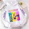 KPop Demon Girls Fashion Casual Sweatshirt Movie New Kids K-Pop Demon Hunters Hooded Tops Toddler Girl Clothes Hunters Hoodie