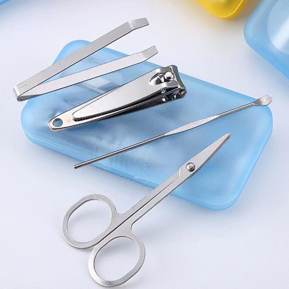 4-częściowy zestaw do manicure, zestaw obcinaczek do paznokci, narzędzia do pielęgnacji paznokci ze stali nierdzewnej, profesjonalne zestawy do pielęgnacji, prezent dla mężczyzn, ojca