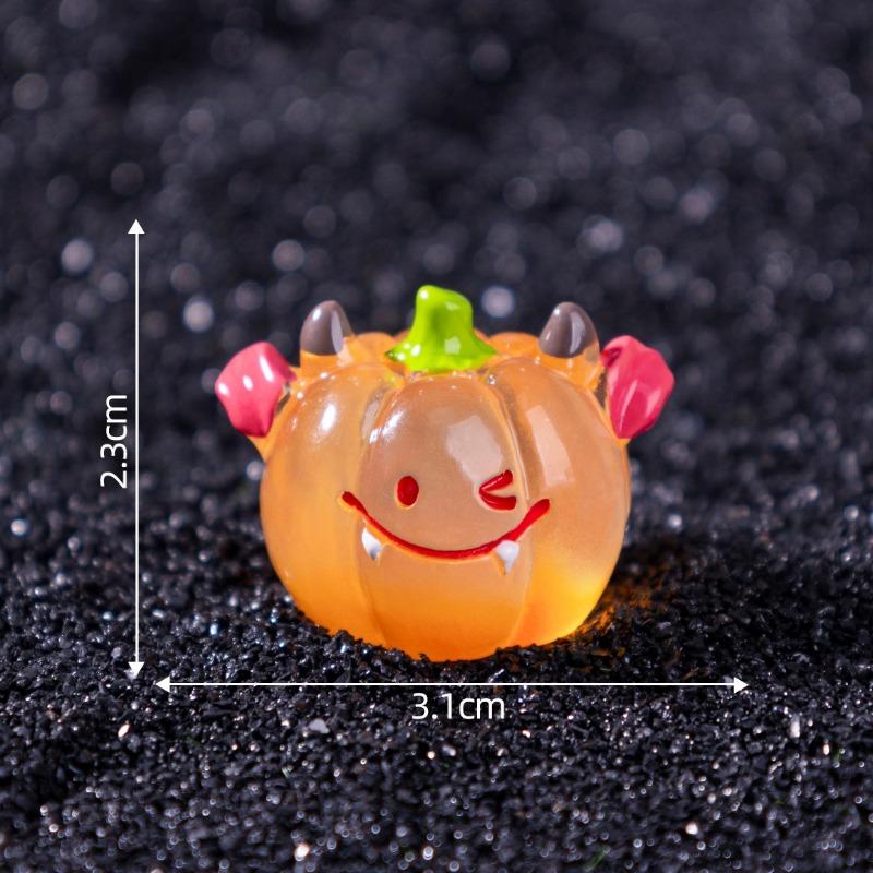 Luminous Halloween Clown Pumpkin Cute Particle Decorative Accessories Micro-landscape Desktop Small Ornaments