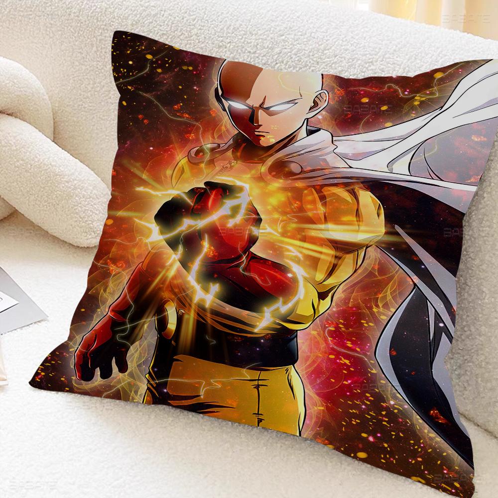 Anime One Punch Man Maple Design Cushion Cover Happy Autumn Harvest Decor Holiday Decorati Pillow Cover