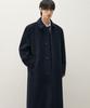 Draw Fit Premier Wool Balmacaan Chester Coat [Navy]