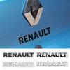 For Renault Car Letter Logo Sticker Auto Tail Decoration Accessories Megane 3 2 4 Clio4 5 Captur Trafic Scenic2 Austral Kangoo Y555