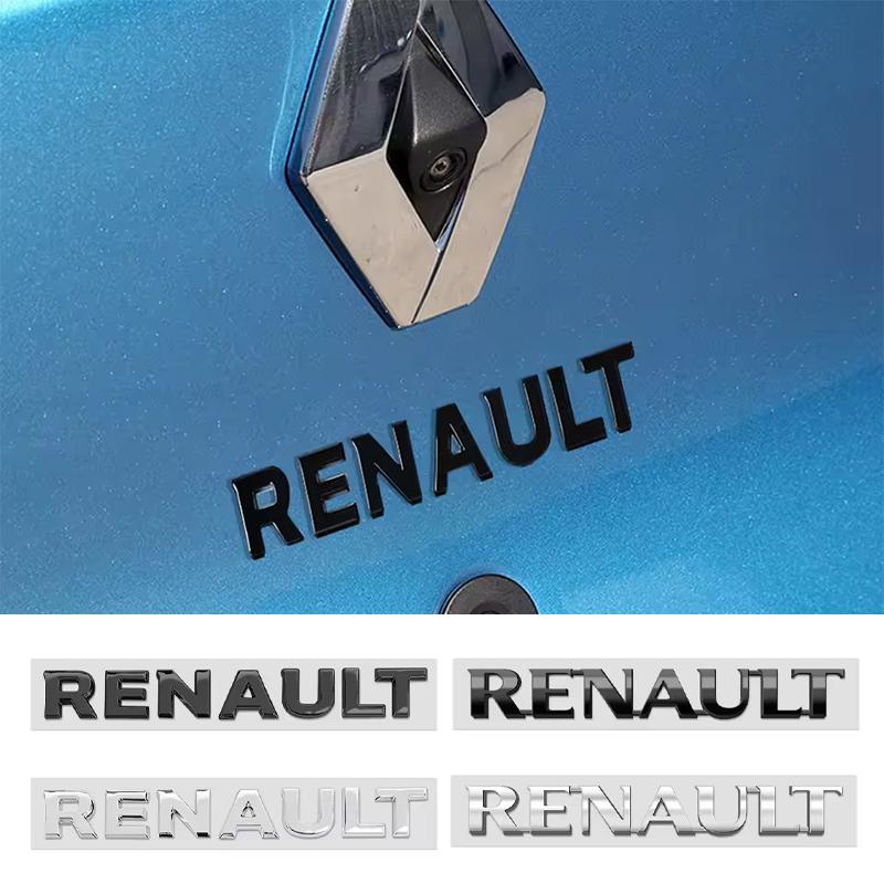 For Renault Car Letter Logo Sticker Auto Tail Decoration Accessories Megane 3 2 4 Clio4 5 Captur Trafic Scenic2 Austral Kangoo Y555
