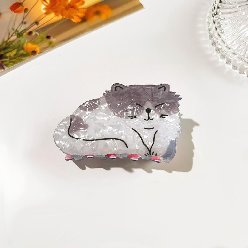 1 Stück Neuer niedlicher Tier Acryl Haarclip, Haiklammer, hochwertiges Haaraccessoire, Kratzspange, Hinterkopfspange, Haarspange