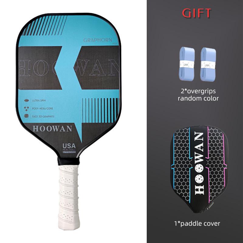HOOWAN GRAPHORN Pickleball Paddle Carbon CFS Polymer Honeycomb Core 13MM Pickleball Racket with Cover