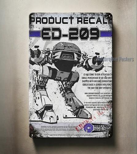Robocop Ed209 Movie Metal Poster Sign Size 20x30cm aluminum aluminum 20x30cm