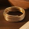 Spring Bracelet Creative Vacuum Furnace Electroplating Jewelry Multi-Layer Winding Elastic Ring Plain Ring Bracelet