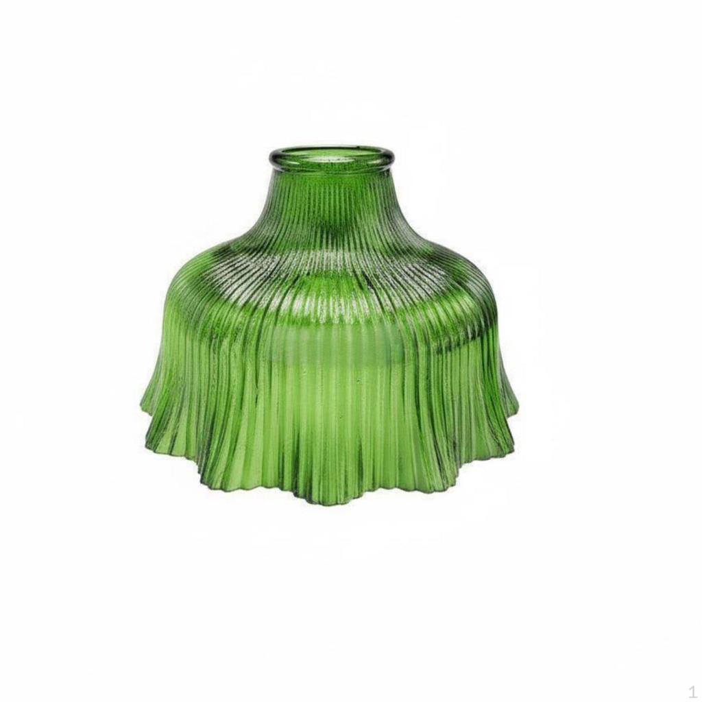 Glass Lampshade Ruffled Edge Replacement Shade DIY Friendly for Dining