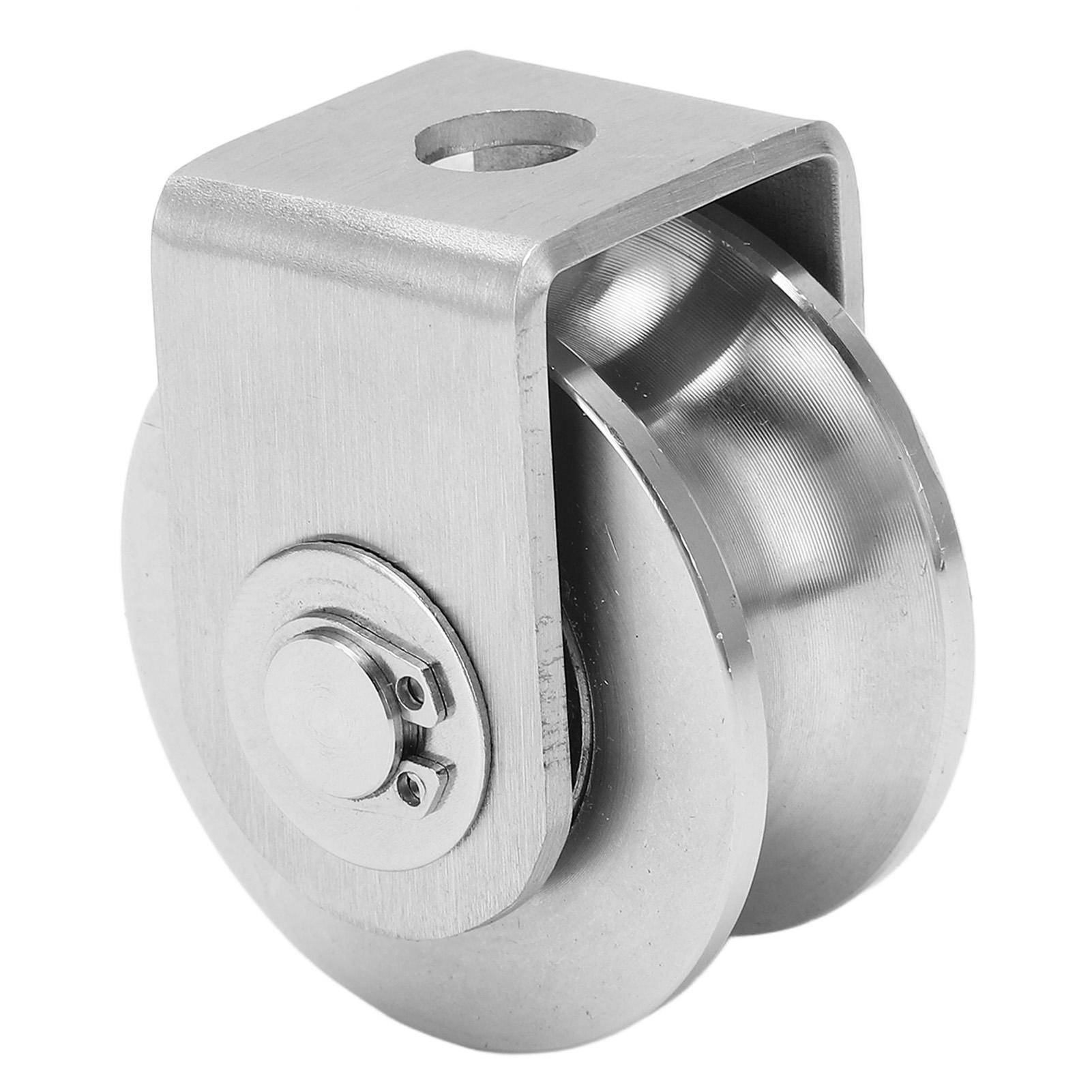 Cmperipheral U Type Groove Wheel Stainless Steel Track Pulley For Sliding Gate Industrial Cart 48Mm Diameter