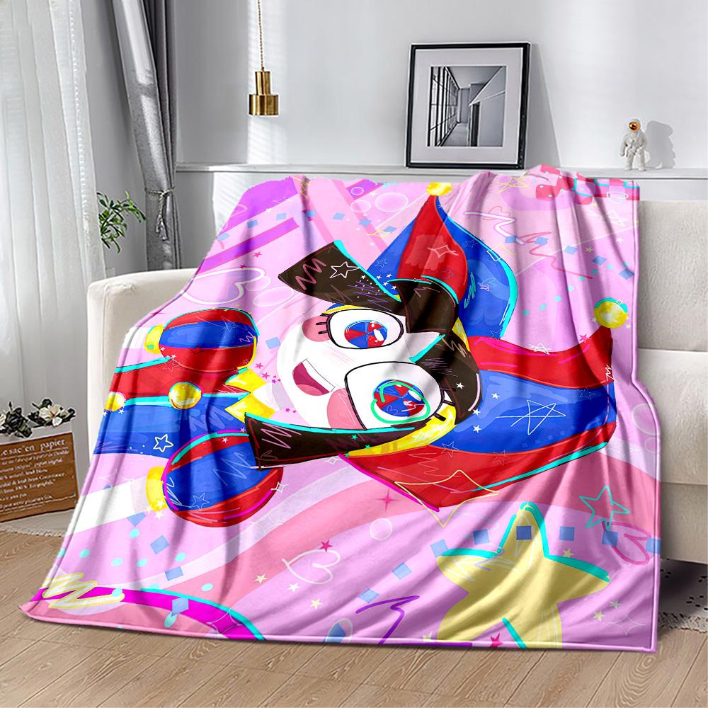 Digital Circus2 Blankets Are Suitable for Living Rooms,making Them an Ideal Choice for Outdoor Travel and Gifts.