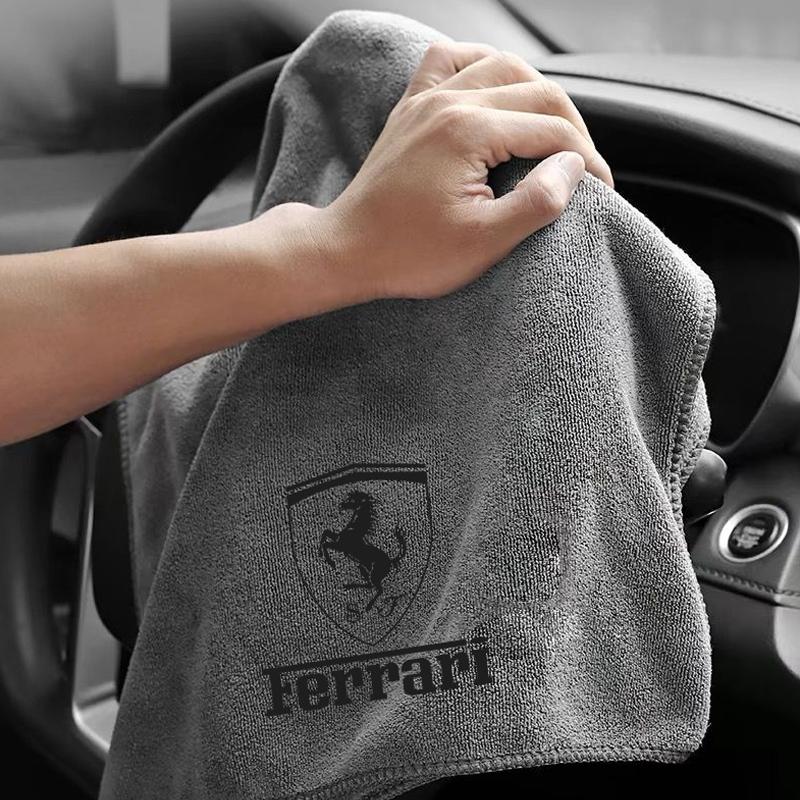 Suede Towels Glass Cleaning Towels Without Water Marks Rearview Mirror Cleaning Towels Car Interior For Ferrari F430 488 458 F12 JG8