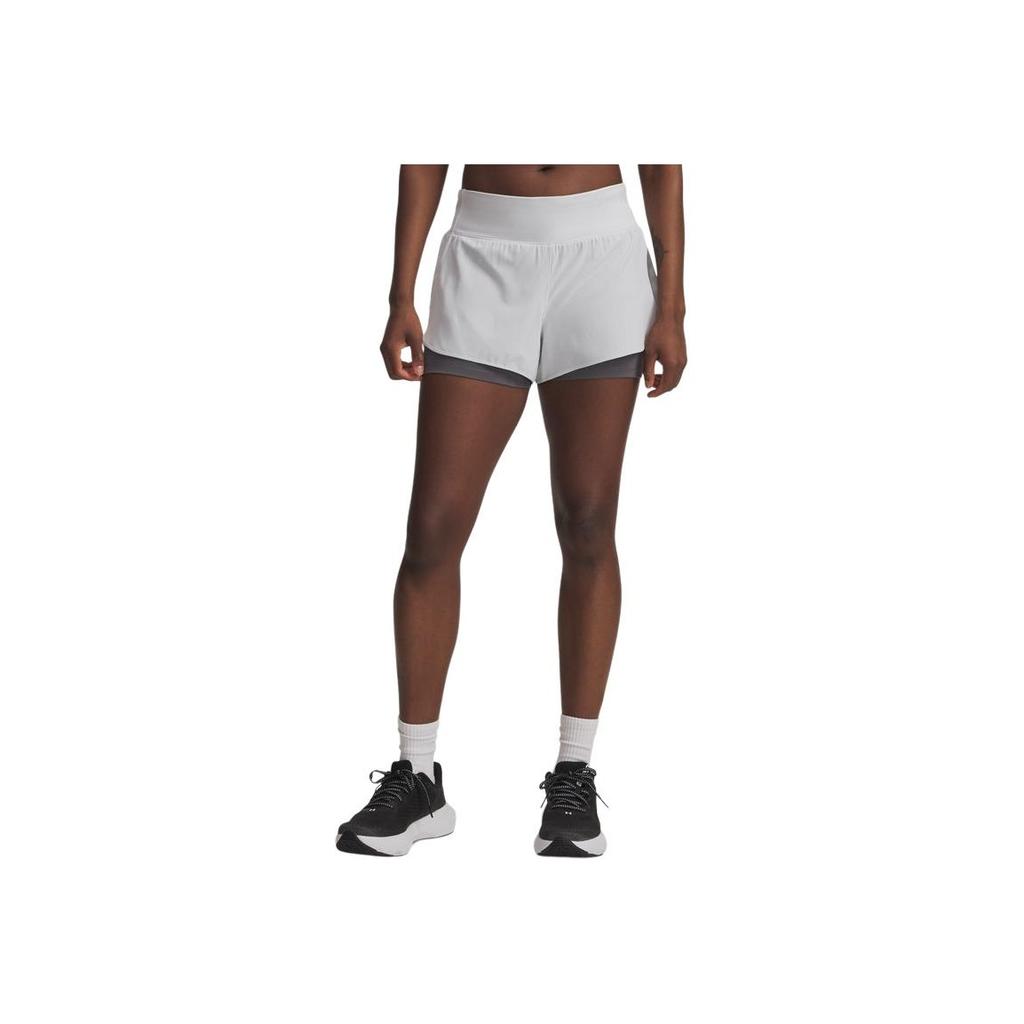 Under Armour Launch Womens Running Series Pro Fashion Comfortable Soft Skin-Friendly Two-In-One Sports Shorts Women Shorts 1389575-014