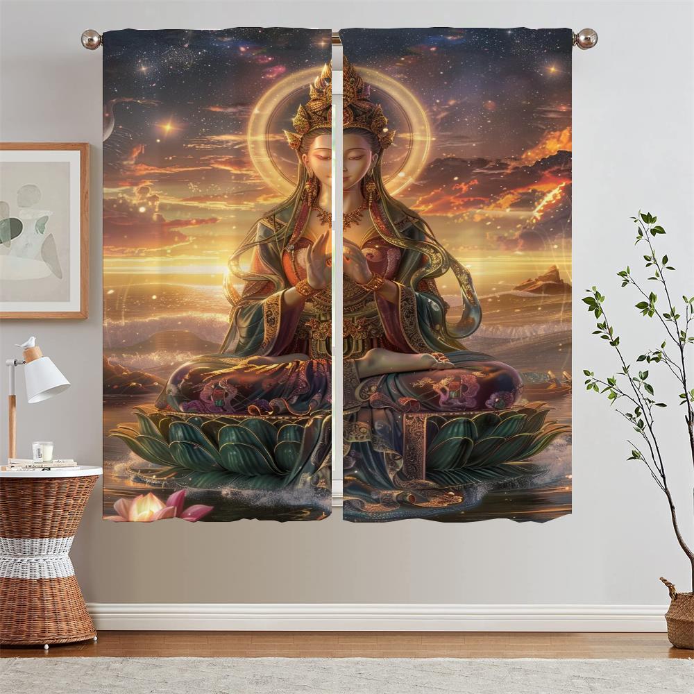 

White Tara Kitchen Curtains for Bedroom Decoration Partition Bathroom Curtain Tiebacks Living Room Curtain Blackout Curls Blind W50xH70cmx2pcs-CL