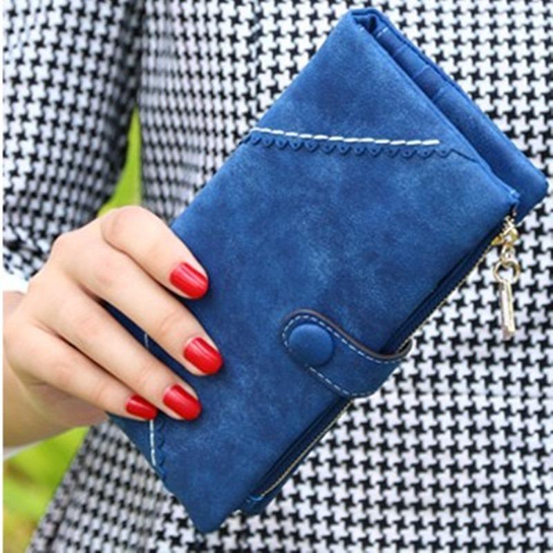 Women's Long Wallet Retro Large Capacity Folding Multi Slot Wallet