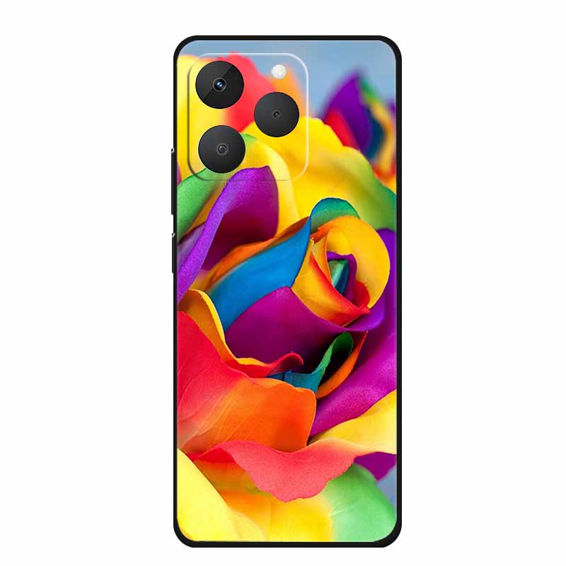 For Realme 15T Phone Case 15 T Fashion Picture Black Silicone TPU Soft Back Cover Case For Realme 15T 5G 2025 Case Realme15T Bag