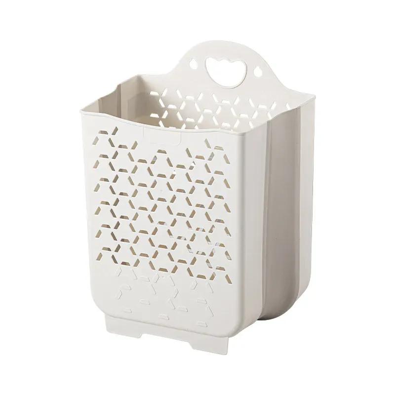 Dirty Clothes Storage Basket Household Laundry Bag Wall-mounted Storage Bag Folding Bathroom Laundry Basket1. Laundry Organization for Small Spaces