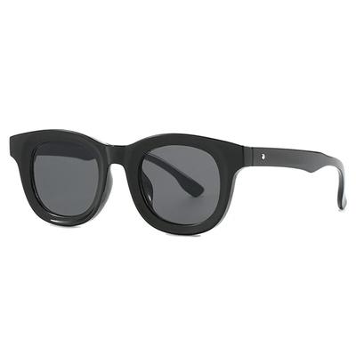 New Travel Women Girls Square Round Frame Decor Rivets Eyeglasses Fashion Kelly Sunshade Sunglasses Meta Wear Sunglasses Uv400