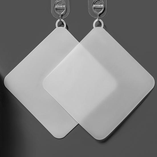 Copertura Quadrata per Scarico a Pavimento con Anello di Sospensione, Tappo Universale in Silicone per Doccia e Vasca da Bagno, Tappetino Deodorante Anti-Odore per Scarico Bagno Cucina Lavanderia