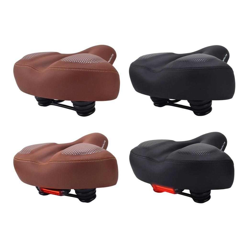 Bike Seat Padded Comfortable Seat with Shock Absorbing Springs Bike