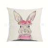 Popular Easter Cartoon Rabbit Sofa Cushion Cover for Home Decoration