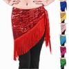 Women's High Waisted Sexy Sequined Half Skirt Waist Accessories Sequined Belly Dance Waist Scarf