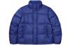 Men's FILA Down Jackets Unisex Blue Stand Collar Moderate