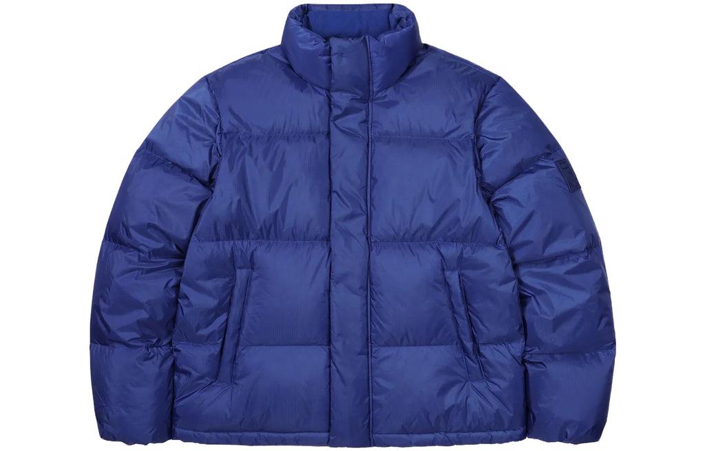 Men's FILA Down Jackets Unisex Blue Stand Collar Moderate