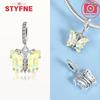 New Silver 925 Blue Dragonfly Butterfly Charms Beads Fit Original Bracelet for Women DIY Fine Jewelry Accessories Beads Gifts