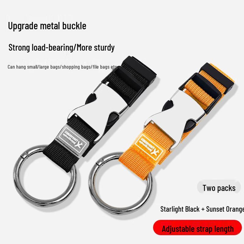 Travel Essential Suitcase and Backpack Anti-Lost Bungee Cord Strap with Hanging Buckle