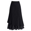 2026 Spring Elegant High-Waisted Black Slim-Fit Midi Mermaid Skirt