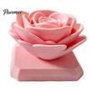 Compact Rose Decoration Flower Ornament, Stable Base Non-Slip 3D Printed Matte Solid Color Ornament Durable PLA Creative Artwork, for Home Office