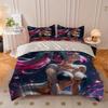 2/3pcs Quilt cover set with sexy anime print pattern quilt cover set includes quilt cover and pillowcase - perfect for bedroom