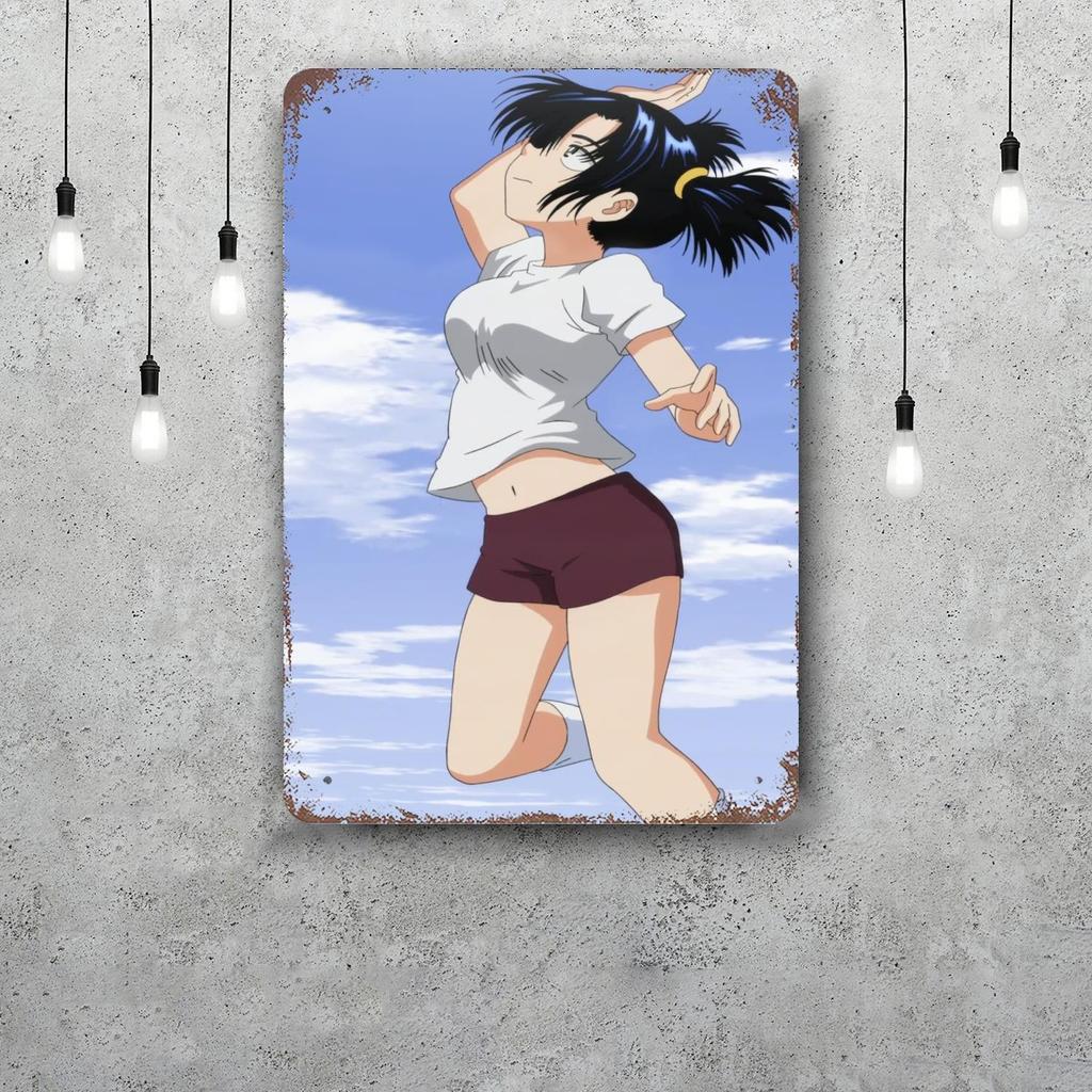 mysterious girlfriend x cartoon Vintage Metal Tin Signs Posters Decor Retro Metal Plaque Wall Art Decor for Garage Bar