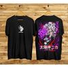 Japanese Animation Men's Cotton T-shirt Summer New Retro Fashion Men and Women Parent-child Japanese Animation